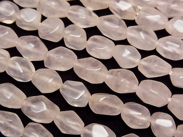 Nugget, Rose Quartz, Tube Gemstone Beads