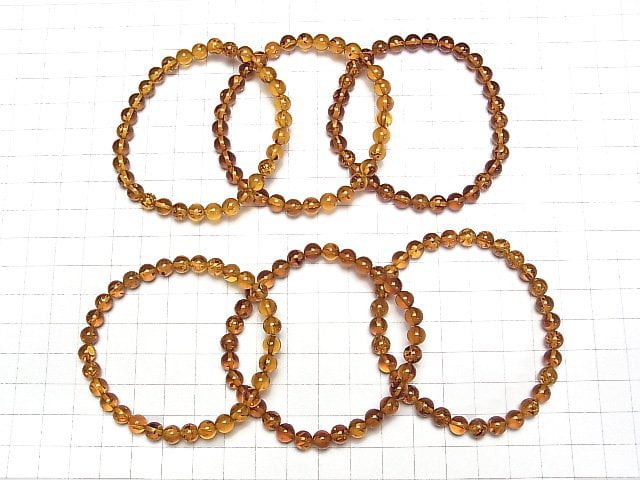 [Video] Baltic Amber Round 6mm Bracelet