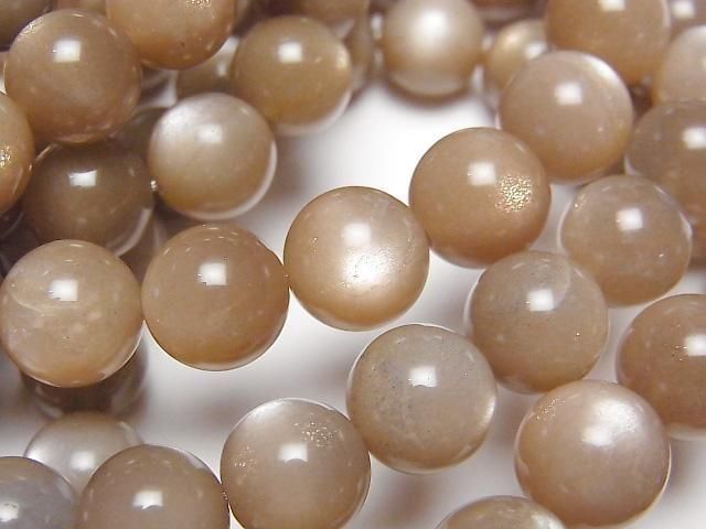 [Video] Brown Moonstone AAA- Round 9mm, 10mm, 11mm Bracelet