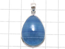 [Video][One of a kind] Natural Blue Calcite AAA Pendant Silver925 NO.5