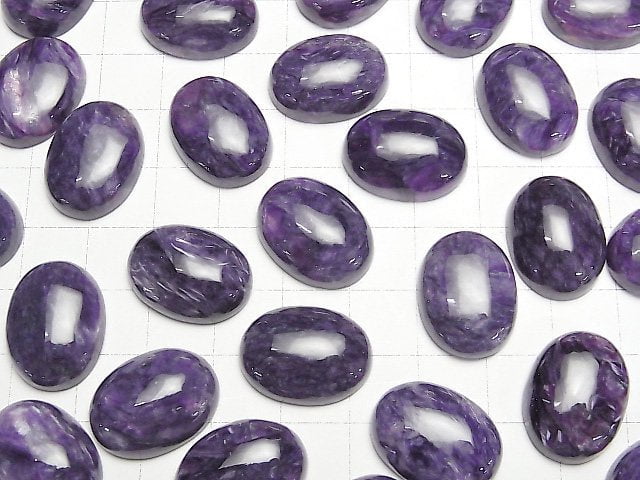 [Video] Charoite AAA Oval Cabochon 20x15mm 1pc