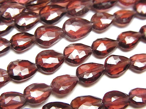 Garnet, Pear Shape Gemstone Beads