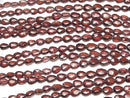[Video]High Quality Mozambique Garnet AA++ Vertical Hole Faceted Pear Shape 1strand beads (aprx.7inch/18cm)