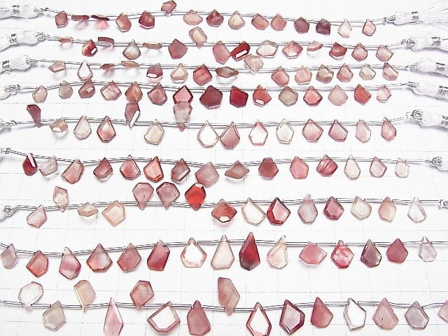 [Video] Mongolian Andesine AA++ Rough Slice Faceted 1strand (14pcs )