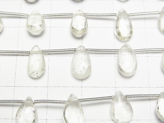 [Video]Libyan Desert Glass Pear shape Faceted Briolette 1strand (9pcs )