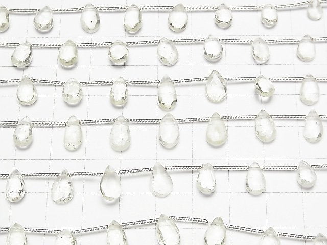 [Video]Libyan Desert Glass Pear shape Faceted Briolette 1strand (9pcs )