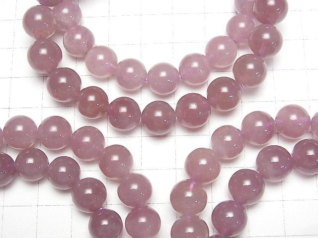 [Video] Deep Rose Quartz AAA- Round 10mm Bracelet