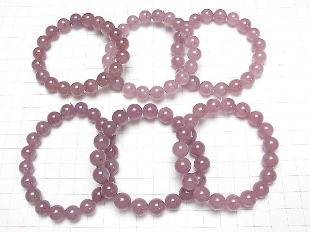 [Video] Deep Rose Quartz AAA- Round 10mm Bracelet