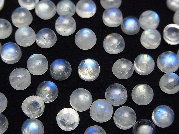 Cabochon, Rainbow Moonstone Gemstone Beads