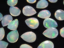 [Video] High Quality Ethiopian Opal AAA Loose Stone Pear Shape Faceted 8x6mm 3pcs
