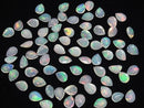 [Video] High Quality Ethiopian Opal AAA Loose Stone Pear Shape Faceted 8x6mm 3pcs