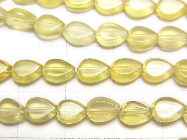 [Video]Yellow Opal AA++ Vertical Hole Pear shape (Smooth) 7x5mm 1strand beads (aprx.7inch/18cm)