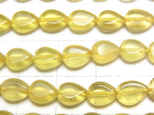 [Video]Yellow Opal AA++ Vertical Hole Pear shape (Smooth) 8x6mm 1strand beads (aprx.7inch/18cm)