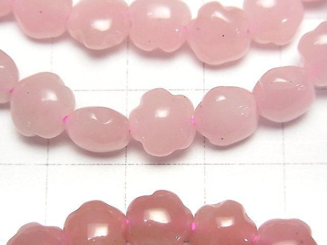 [Video] Guava Quartz AAA- Flower Shape 8x8mm Bracelet