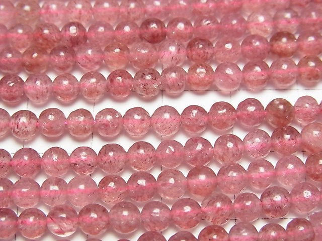 [Video]Pink Epidote AA++ Round 4.5mm 1strand beads (aprx.15inch/36cm)