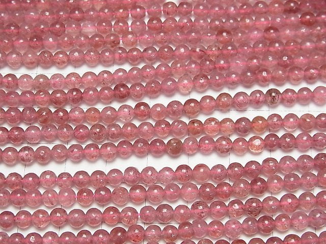 [Video]Pink Epidote AA++ Round 4.5mm 1strand beads (aprx.15inch/36cm)