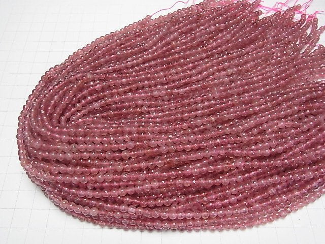 [Video]Pink Epidote AA++ Round 4.5mm 1strand beads (aprx.15inch/36cm)