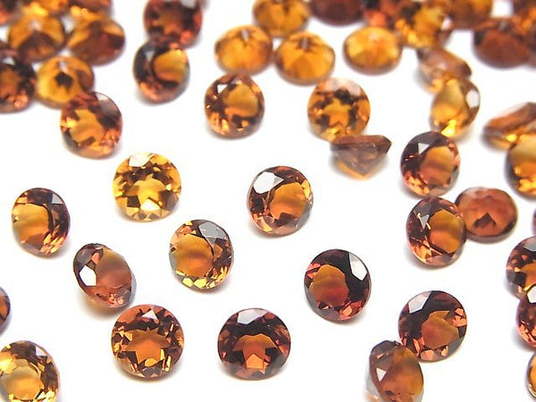 Citrine, Round, Undrilled (No Hole) Gemstone Beads