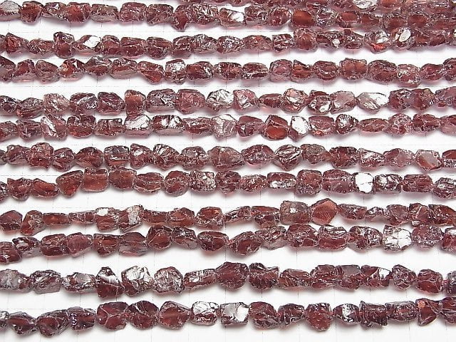 [Video] Garnet Rough Rock Nugget half or 1strand beads (aprx.15inch/38cm)