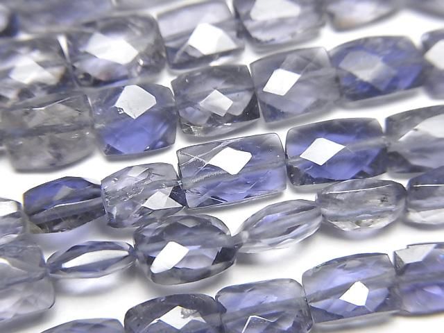 [Video] High Quality Iolite AA+ Faceted Rectangle 1strand beads (approx. 12 inches/30 cm)