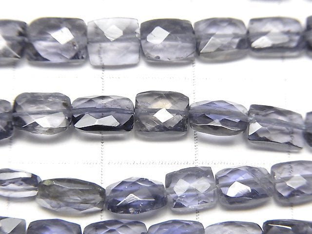 [Video]High Quality Iolite AA+ Faceted Rectangle 1strand beads (aprx.12inch/30cm)