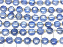 [Video] High Quality Kyanite AA++ Coin Half or 1 Strand Beads (approx. 13 inches/32 cm)