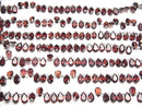 [Video]High Quality Mozambique Garnet AAA Pear shape Faceted 8x5mm half or 1strand (28pcs )