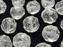 [Video] Crystal AAA Vertical Hole Lotus Carving 12mm 1pc