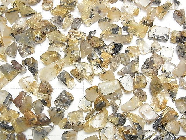 Rutilated Quartz xHematite AA++ Undrilled Chips 100g