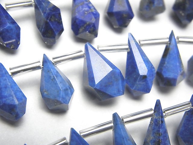 Drop, Faceted Briolette, Lapis lazuli Gemstone Beads