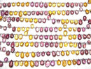 [Video]High Quality Yellow & Pink Tourmaline AA++ Pear shape Faceted Briolette half or 1strand beads (aprx.7inch/18cm)
