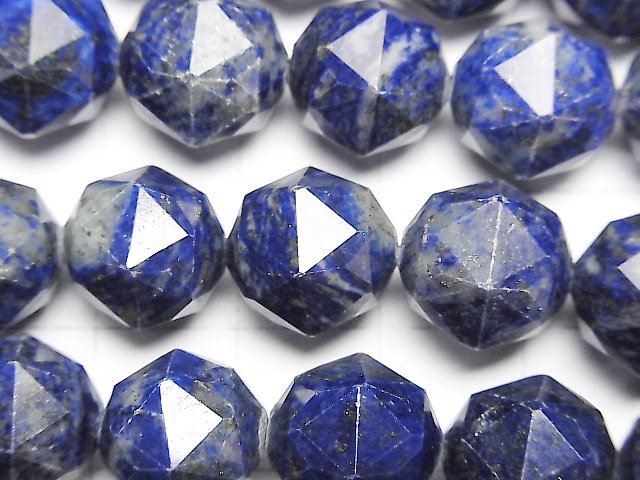 [Video]High Quality! Lapislazuli AA Star Faceted Round 12mm half or 1strand beads (aprx.15inch/37cm)