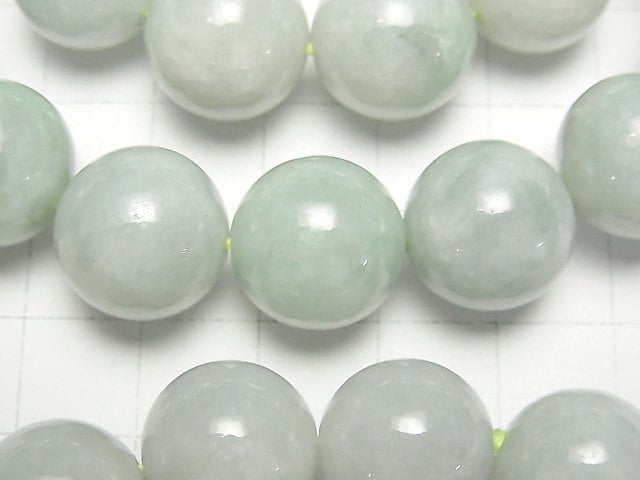 [Video] Burmese Jadeite AAA Round 14mm Bracelet