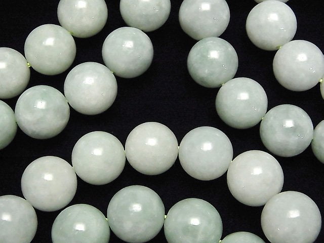 [Video] Burmese Jadeite AAA Round 14mm Bracelet