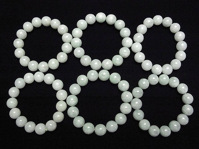 [Video] Burmese Jadeite AAA Round 14mm Bracelet