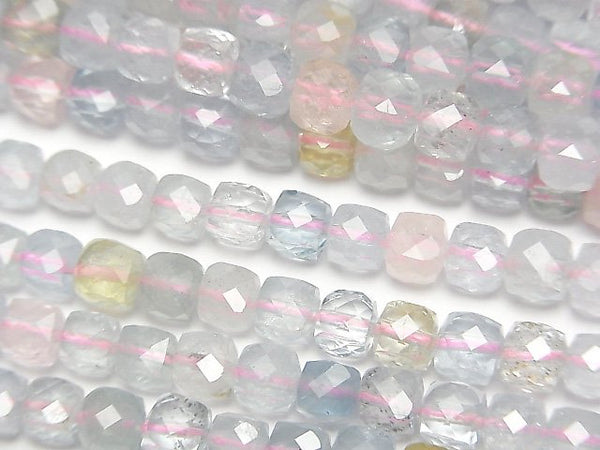 Cube, Mixed Stone Gemstone Beads
