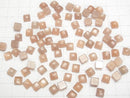 [Video] Peach Moonstone AAA- Square Cabochon 6x6mm 5pcs