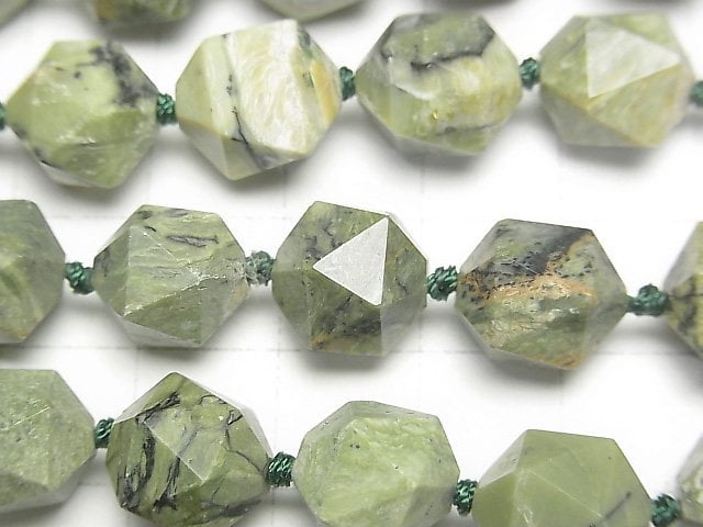 [Video] Green Opal 20Faceted Round 10mm half or 1strand beads (aprx.15inch/37cm)