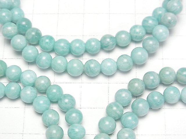 [Video] Mozambique Amazonite AA+ Round 6mm Bracelet