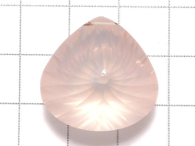 [Video][One of a kind] High Quality Madagascar Rose Quartz AAA Chestnut Concave Cut 1pc NO.1