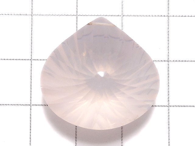 [Video][One of a kind] High Quality Madagascar Rose Quartz AAA Chestnut Concave Cut 1pc NO.2