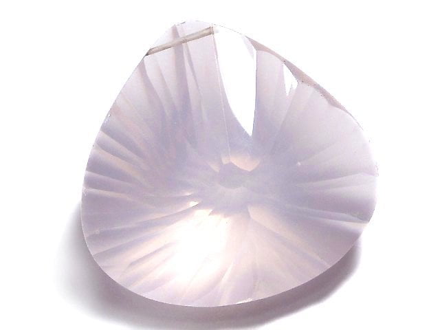 Chestnut Shape, Concave Cut, One of a kind, Rose Quartz One of a kind