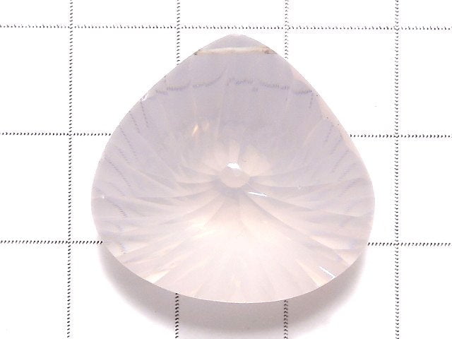 [Video][One of a kind] High Quality Madagascar Rose Quartz AAA Chestnut Concave Cut 1pc NO.5