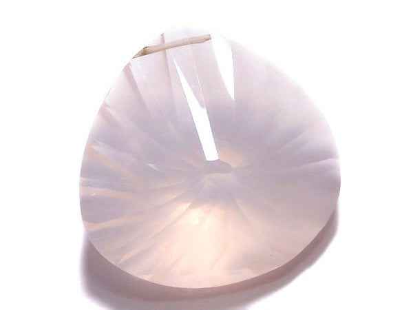 Chestnut Shape, Concave Cut, One of a kind, Rose Quartz One of a kind