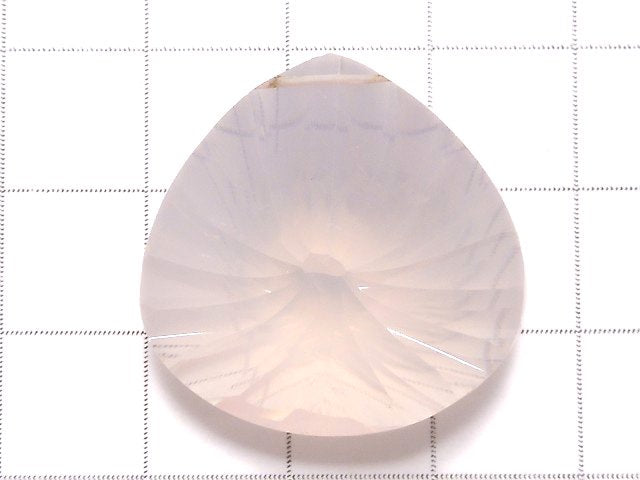 [Video][One of a kind] High Quality Madagascar Rose Quartz AAA Chestnut Concave Cut 1pc NO.7