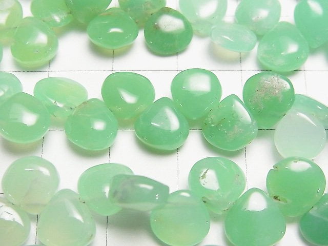 [Video] Chrysoprase AA++ Chestnut (Smooth) Color Gradation half or 1strand beads (aprx.7inch/18cm)