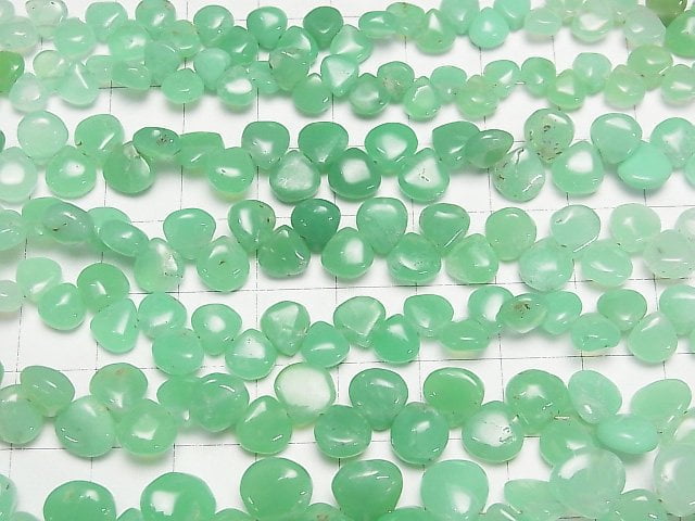 [Video] Chrysoprase AA++ Chestnut (Smooth) Color Gradation half or 1strand beads (aprx.7inch/18cm)