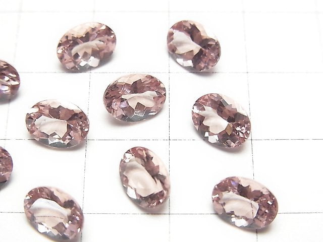 [Video]High Quality Pink Apatite AAA Loose stone Oval Faceted 8x6mm 1pc