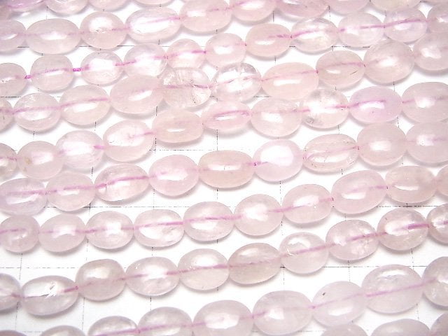 [Video]High Quality Morganite AA++ Oval half or 1strand beads (aprx.18inch/44cm)