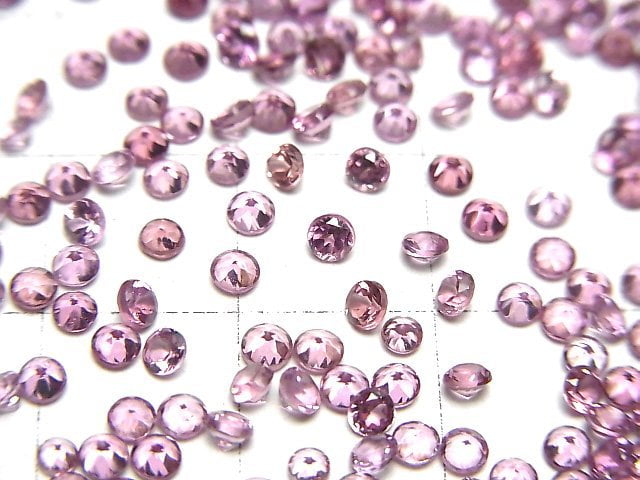 [Video]High Quality Malaya Garnet AAA Loose stone Round Faceted 2.5x2.5mm 10pcs